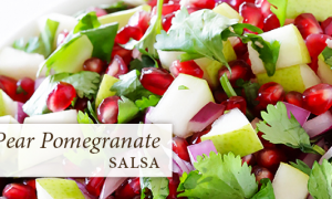 pear pomegranate salad, recipe, passages malibu